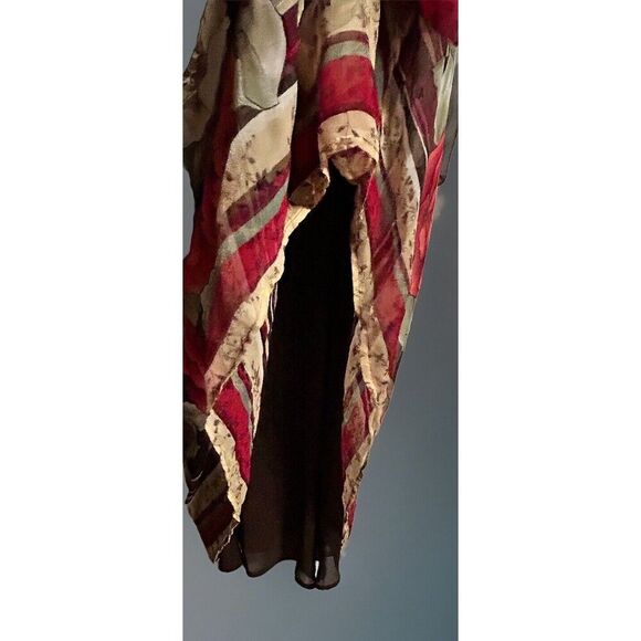 Signature by Robbie Bee Silk Dress Women Sz14 Empire Waist Cottage Core Babydoll - Picture 9 of 16